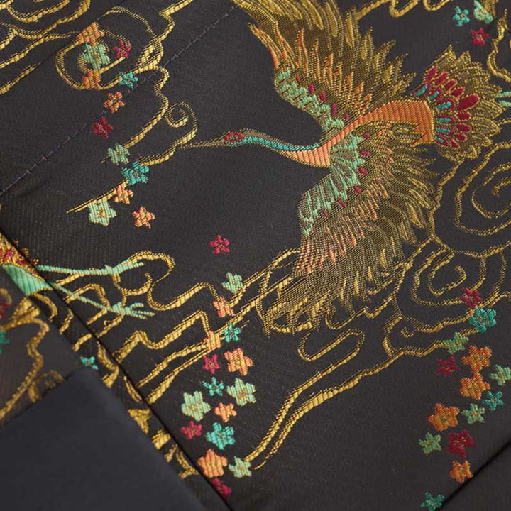 Buddha Stones Bunte Phoenix Auspicious Wolken Frosch-Knopf Langarm Herrenjacke mit Taschen - image 9