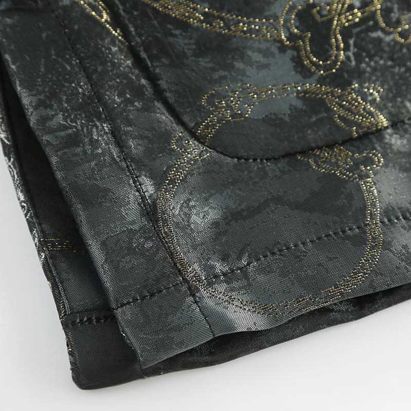 Buddha Stones Kirin Mountains Frog-Button Langarm Herrenjacke mit Taschen - image 7