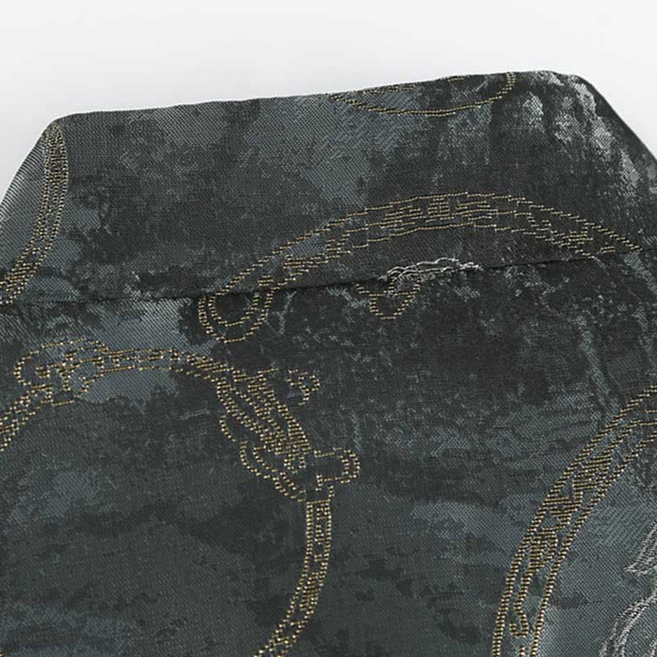 Buddha Stones Kirin Mountains Frog-Button Langarm Herrenjacke mit Taschen - image 4