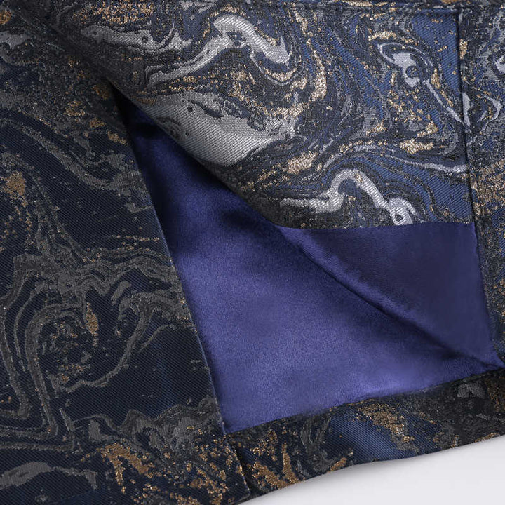 Buddha Stones Blue Flowing Water Mountains Frog-Button Langarm Herrenjacke mit Taschen - image 10