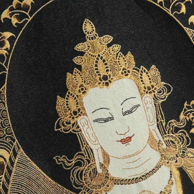 Buddha Stones Avalokitesvara Guanyin Frosch-Knopf Langarm Herrenjacke - image 12