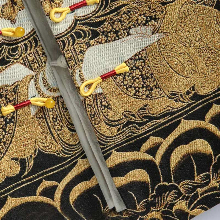 Buddha Stones Avalokitesvara Guanyin Frosch-Knopf Langarm Herrenjacke - image 7