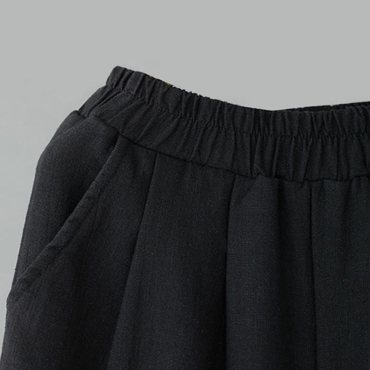 Buddha Stones Winter Damen-Knöchelhose aus Baumwolle mit Thermo-Fleece-Futter und Taschen - image 9