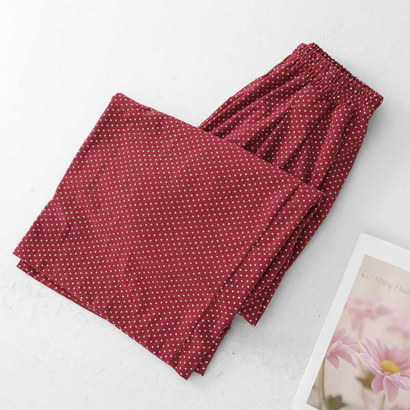 Buddha Stones Fall Dots Muster High Waist Design Damenhose mit weitem Bein und Taschen - image 2