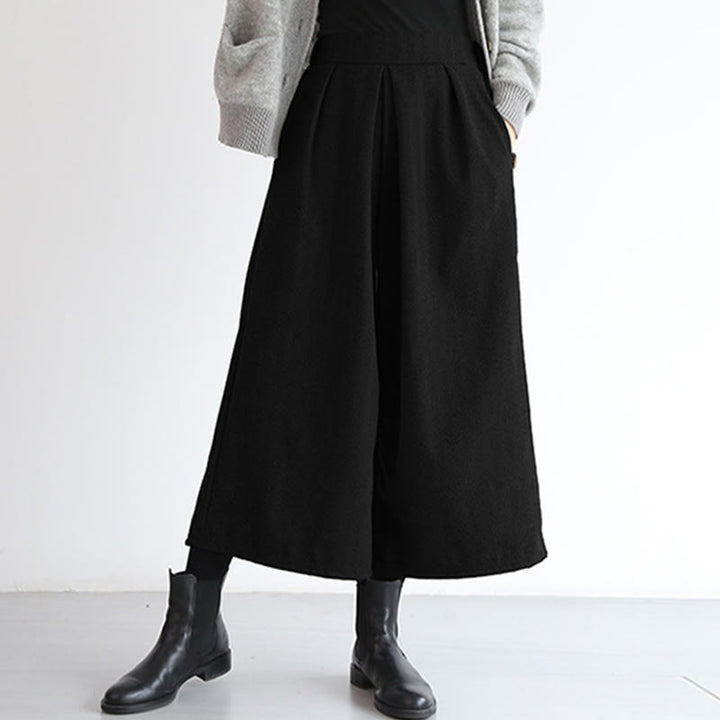 Buddha Stones – Schlichtes Design mit elastischem Bund, Damenhose mit weitem Bein und Taschen in den Längen 7–8 - Schwarz - US12, UK/AU16,EU44 (3XL) - image 14