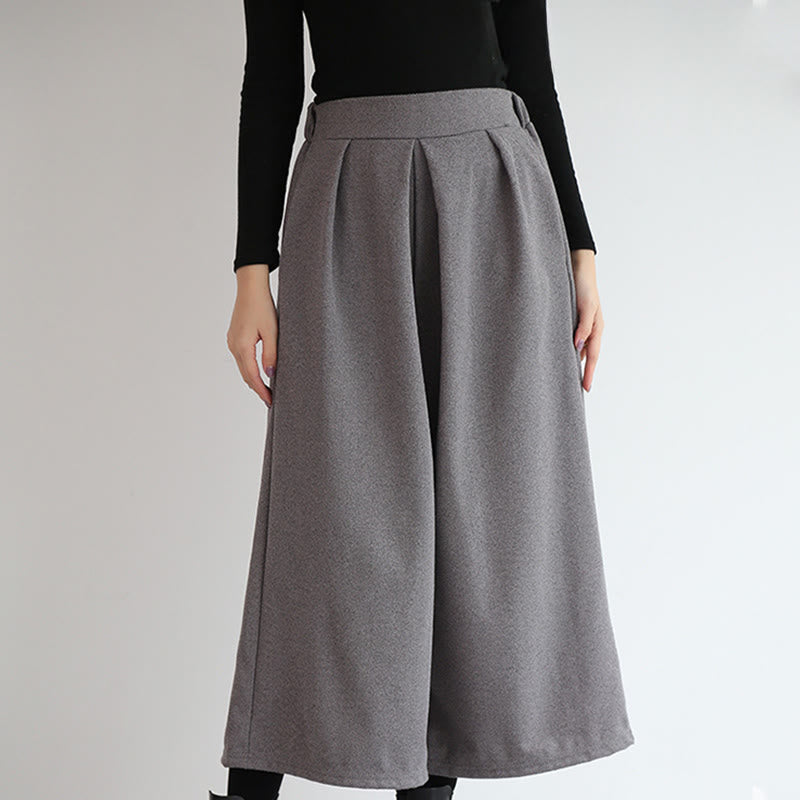 Buddha Stones – Schlichtes Design mit elastischem Bund, Damenhose mit weitem Bein und Taschen in den Längen 7–8 - image 1