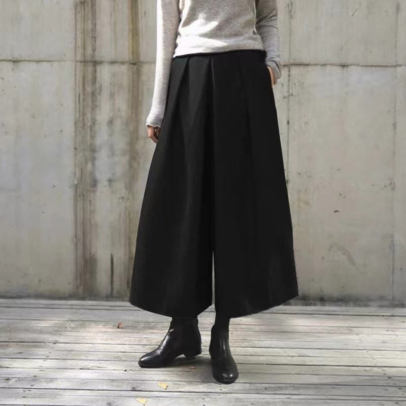 Buddha Stones – Schlichtes Design mit elastischem Bund, Damenhose mit weitem Bein und Taschen in den Längen 7–8 - image 16