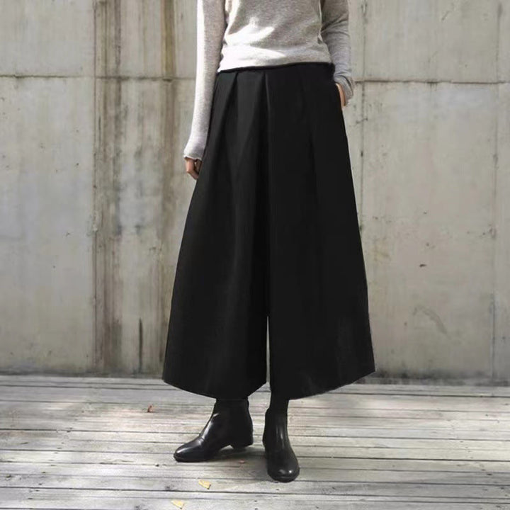 Buddha Stones – Schlichtes Design mit elastischem Bund, Damenhose mit weitem Bein und Taschen in den Längen 7–8 - image 16