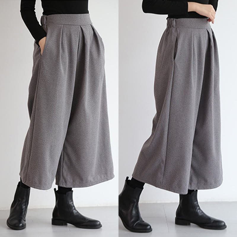 Buddha Stones – Schlichtes Design mit elastischem Bund, Damenhose mit weitem Bein und Taschen in den Längen 7–8 - image 12