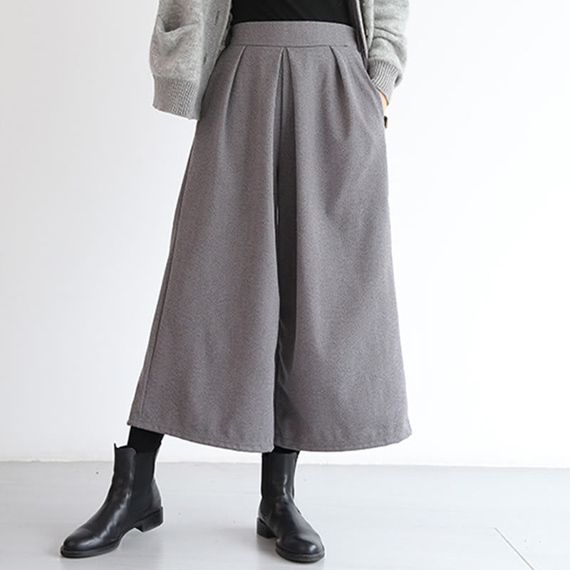 Buddha Stones – Schlichtes Design mit elastischem Bund, Damenhose mit weitem Bein und Taschen in den Längen 7–8 - image 4