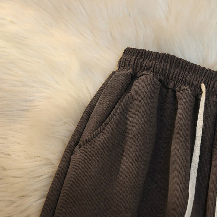 Buddha Stones Damen Patchwork-Hose aus Baumwollcord mit Fleecefutter und weitem Bein und Taschen - image 4