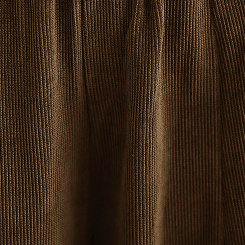 Buddha Stones Damen Herbst Patchwork Plain Cord Haremshose mit Taschen - image 11