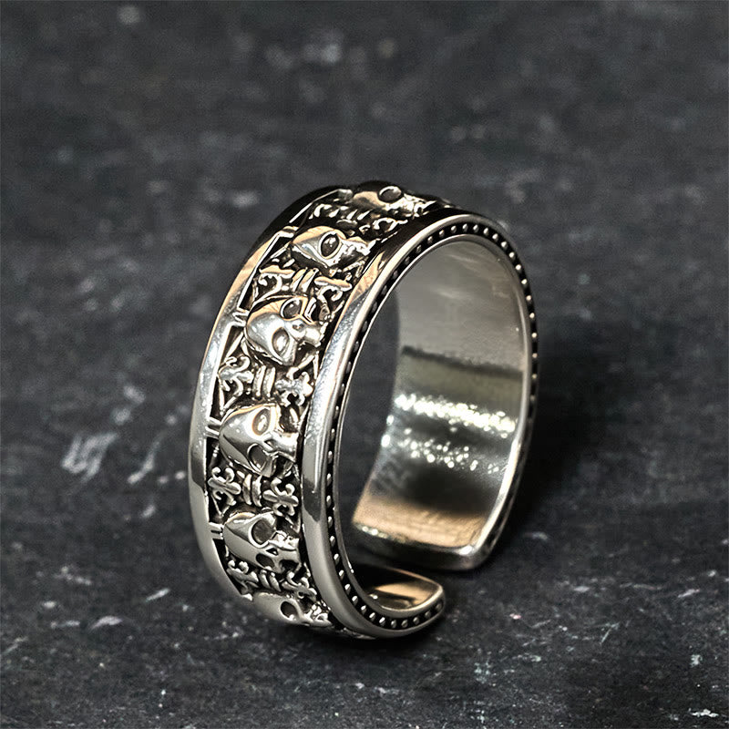 Buddha Stones Der Herr des Leichenwaldes Kupferschädel Neuanfangsring - Kupferschädel - image 0