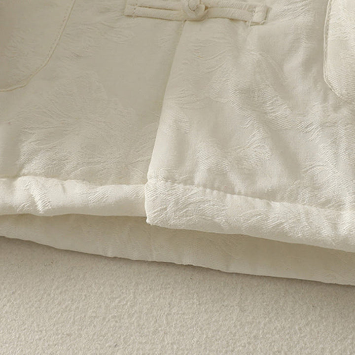 Buddha Stones Damen-Baumwolljacke mit Taschen und einfarbigem Froschknopf-Design, langärmlig - image 14