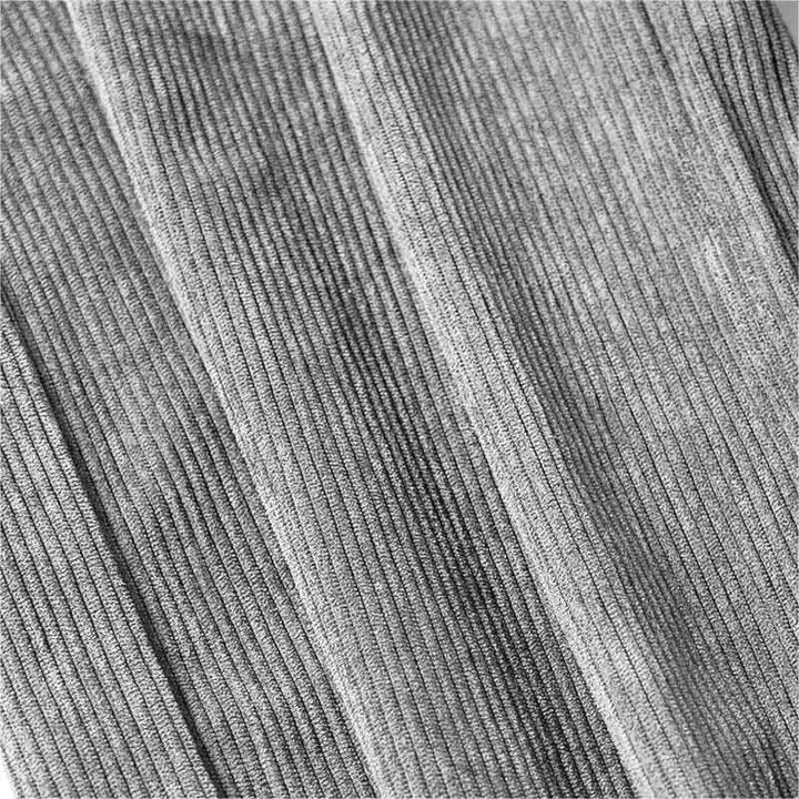 Buddha Stones Damenhose aus schlichtem Cord-Polyester mit weitem Bein und Knöpfen und Taschen - image 15