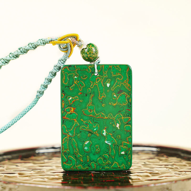 Buddha Stones, handgefertigte Lack- und Sandelholz-Schutzanhänger-Halskette - image 3