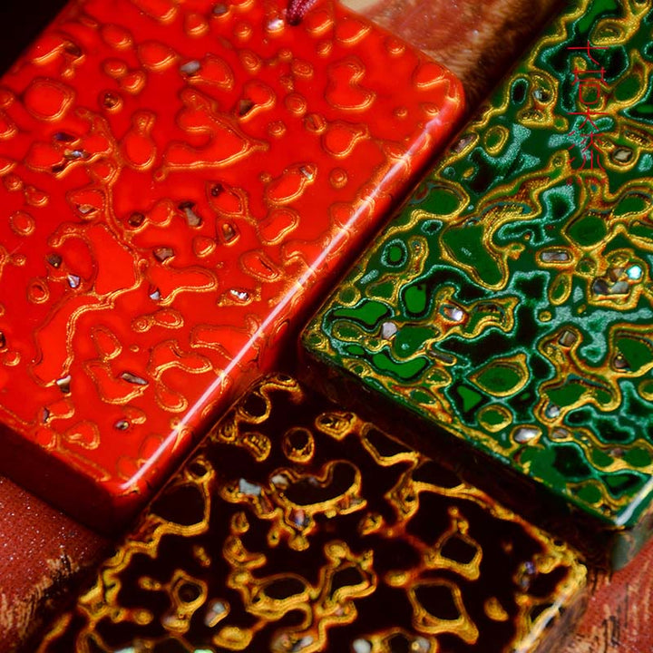 Buddha Stones, handgefertigte Lack- und Sandelholz-Schutzanhänger-Halskette - image 27