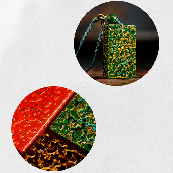 Buddha Stones, handgefertigte Lack- und Sandelholz-Schutzanhänger-Halskette - image 21