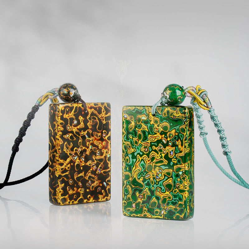 Buddha Stones, handgefertigte Lack- und Sandelholz-Schutzanhänger-Halskette - image 22