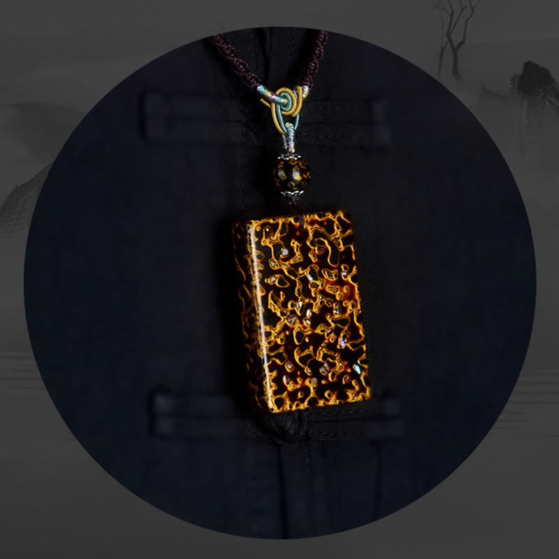 Buddha Stones, handgefertigte Lack- und Sandelholz-Schutzanhänger-Halskette - image 16