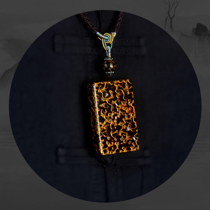 Buddha Stones, handgefertigte Lack- und Sandelholz-Schutzanhänger-Halskette - image 16