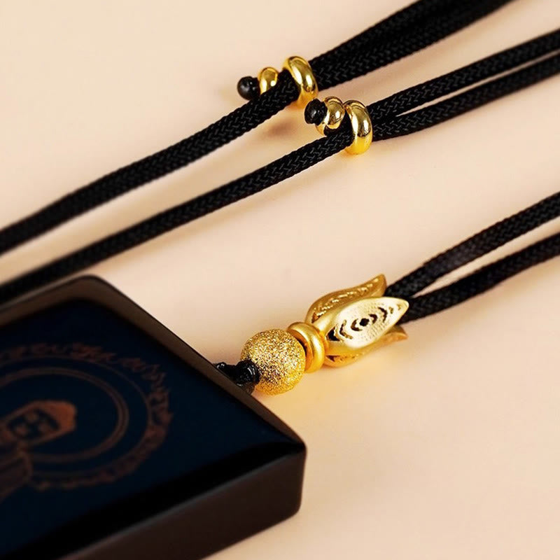 Buddha Stones, chinesisches Tierkreiszeichen, Buddha Fu-Zeichen, Lackkunst, Sandelholz-Anhänger-Halskette - image 25