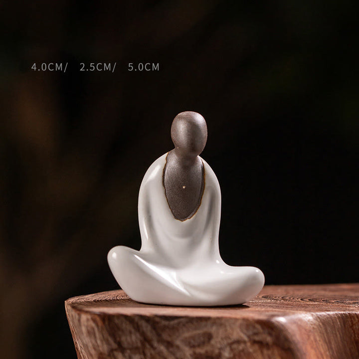 Buddha Stones, kleine formlose Buddha-Meditationsstatue aus Keramik, Zen-Heimdekoration, 4 x 2,5 x 5 cm - Buddha 4 x 2,5 x 5 cm - image 0