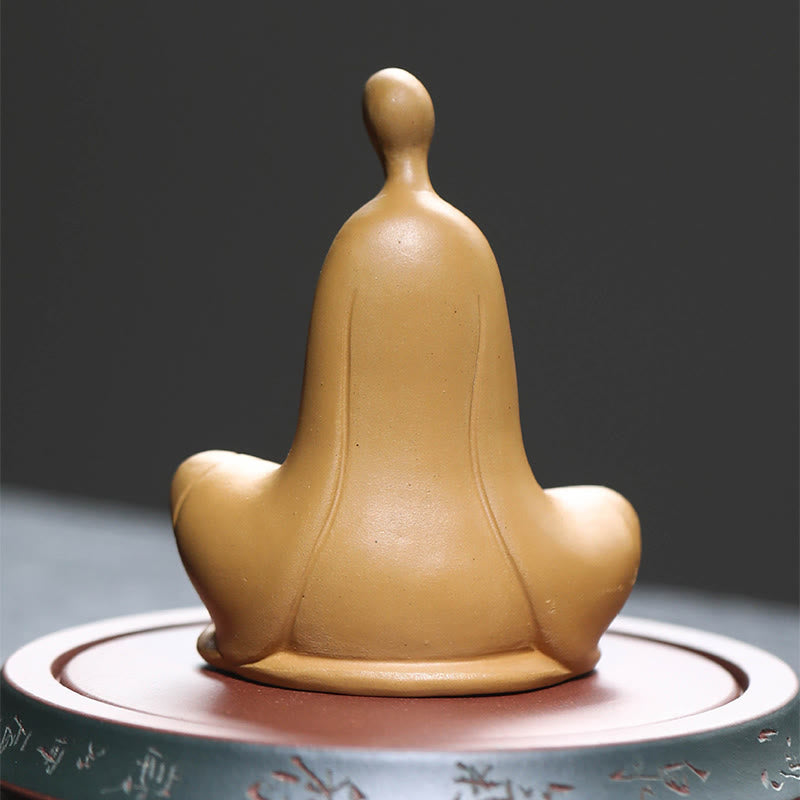 Buddha Stones, formloser Buddha, betende Keramikstatue, Zen-Dekoration, 5 x 2,5 x 5,3 cm - image 8