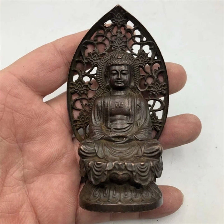 Buddha Stones, Tathagata Buddha, Legierung, Statue, Zen, Heimdekoration, 9 x 4,5 cm - Buddha 9*4,5 cm - image 0