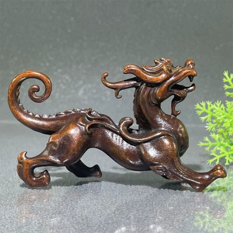 Buddha Stones Feng Shui Kleiner PiXiu Legierungs-Glücksbringer 9,2 x 2,4 x 5,2 cm - image 3