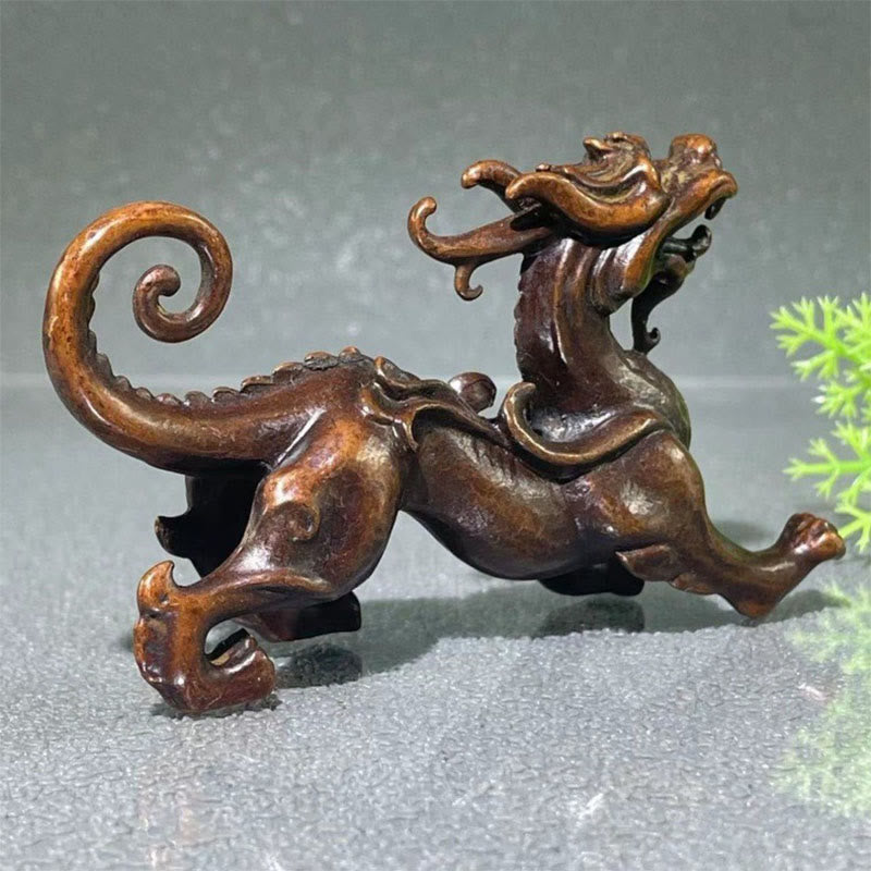 Buddha Stones Feng Shui Kleiner PiXiu Legierungs-Glücksbringer 9,2 x 2,4 x 5,2 cm - image 7