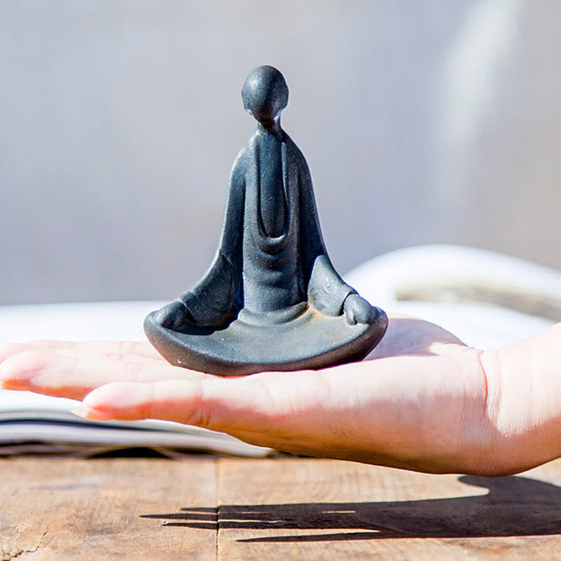 Handgefertigte Buddha Stones Statue aus Eisenpulver, Rostguss, formlos, aus Kunstharz, Dekoration - image 1