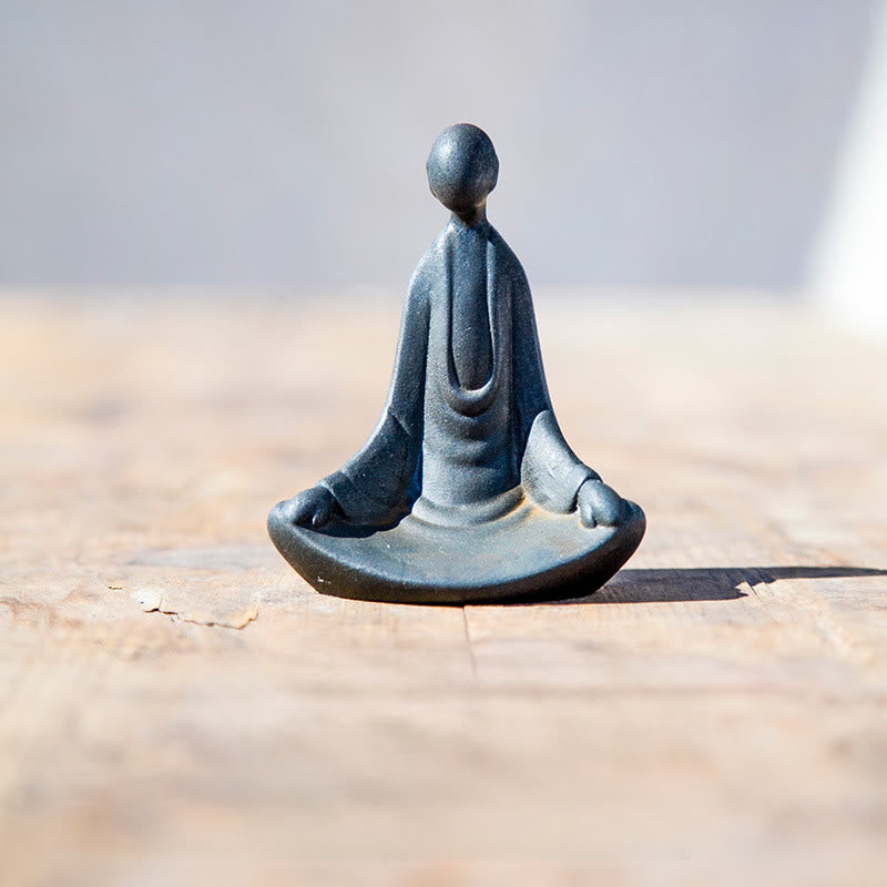 Handgefertigte Buddha Stones Statue aus Eisenpulver, Rostguss, formlos, aus Kunstharz, Dekoration - Buddha 9,5 x 7,5 x 5,5 cm - image 0