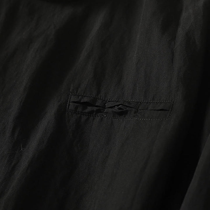 Buddha Stones -Herbstkragen, chinesische Froschknopfleiste, schlichtes Design, langärmeliges Damen-Baumwollhemd - image 13