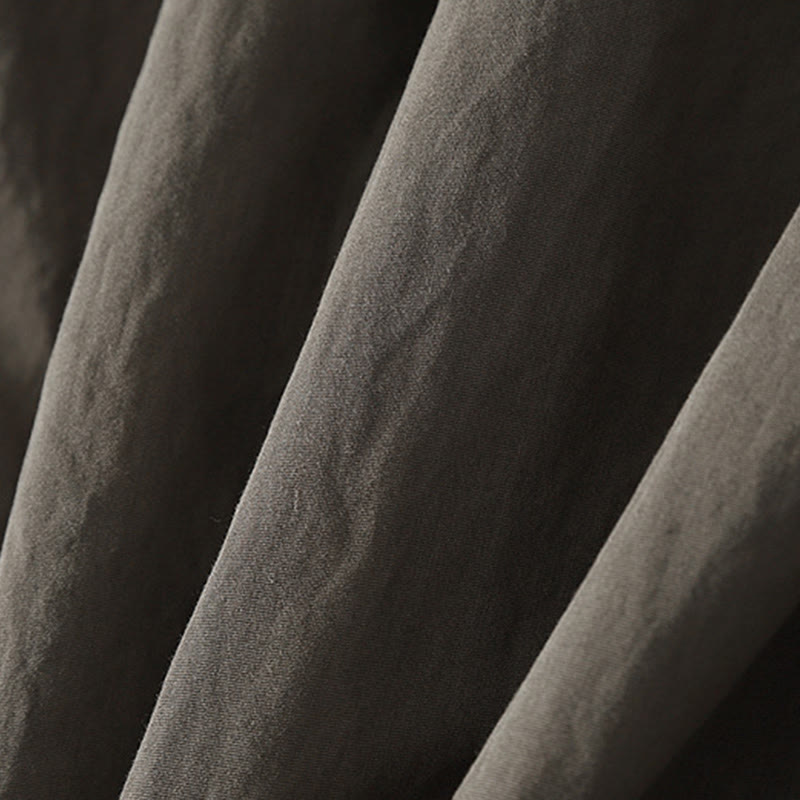 Buddha Stones -Herbstkragen, chinesische Froschknopfleiste, schlichtes Design, langärmeliges Damen-Baumwollhemd - image 7