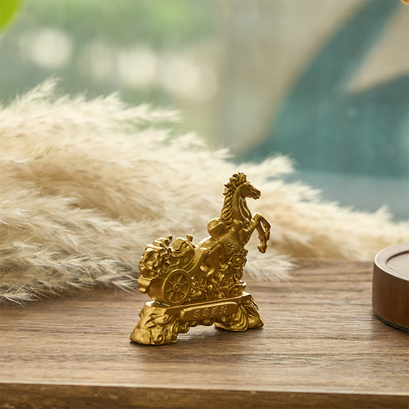 Buddha Stones "Get Rich Now" Jahr des Pferdes Kohlbarren Heimdekoration - image 4