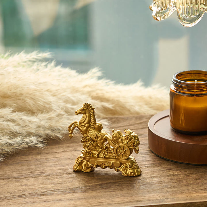 Buddha Stones "Get Rich Now" Jahr des Pferdes Kohlbarren Heimdekoration - image 3