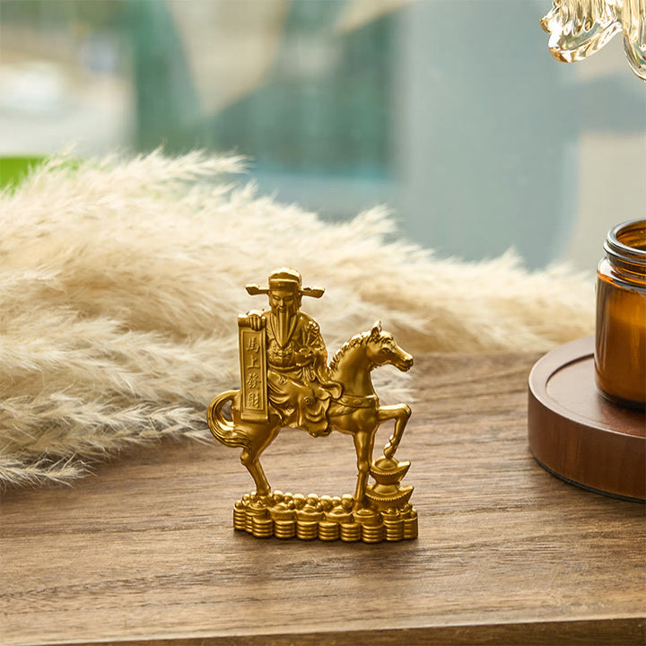 Buddha Stones „Werde jetzt reich“, Jahr des Pferdegottes des Reichtums, Barren, Wohlstandslegierung, Heimdekoration - image 2