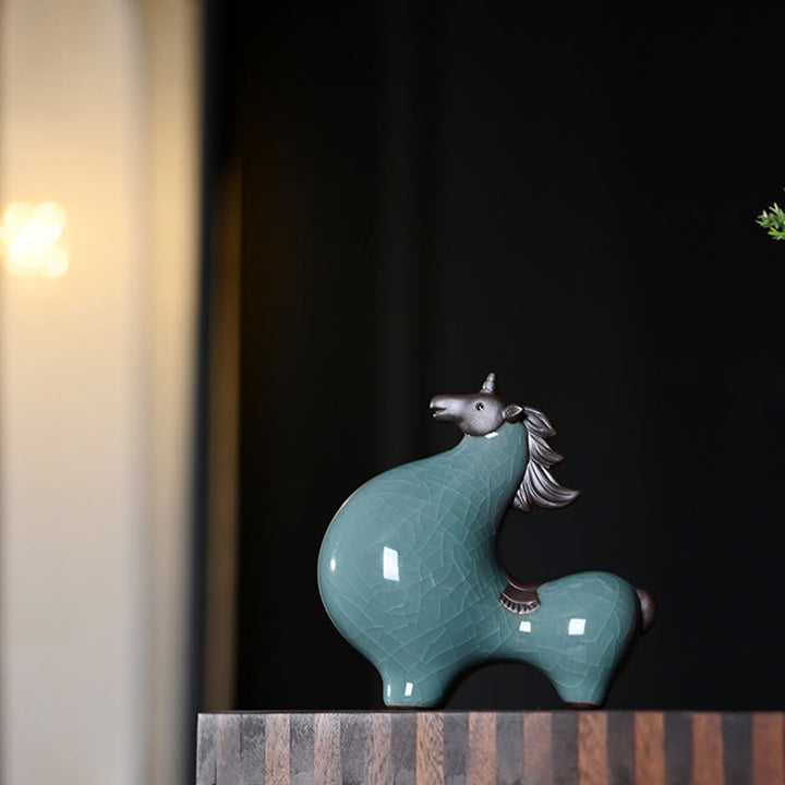 Buddha Stones Jahr Des Pferdes Keramik Freiheit Desktop Home Dekoration - image 14