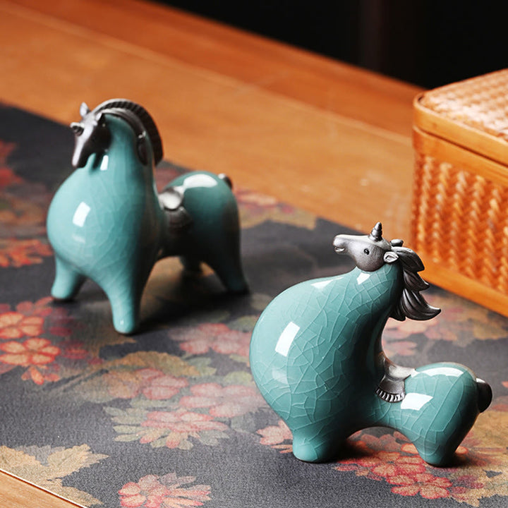 Buddha Stones Jahr Des Pferdes Keramik Freiheit Desktop Home Dekoration - image 16