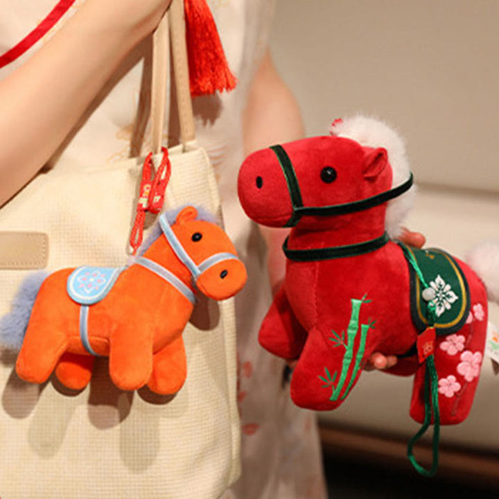 Buddha Stones , Jahr des Pferdes, Bambus, Drache, Lotus, Phönix, Plüschpuppe, Heimdekoration - image 12