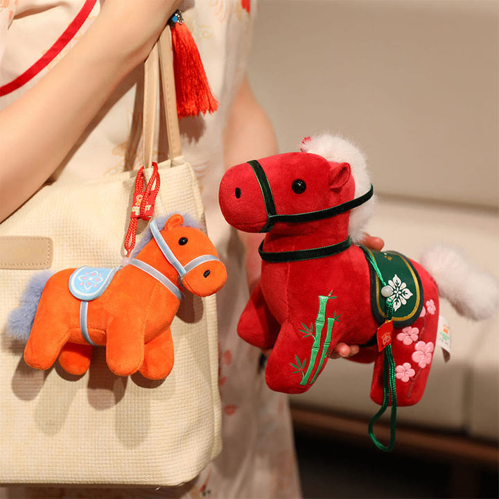 Buddha Stones , Jahr des Pferdes, Bambus, Drache, Lotus, Phönix, Plüschpuppe, Heimdekoration - image 5