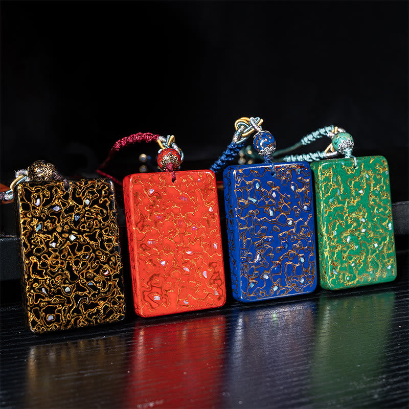 Buddha Stones, handgefertigte Lack- und Sandelholz-Schutzanhänger-Halskette - image 23