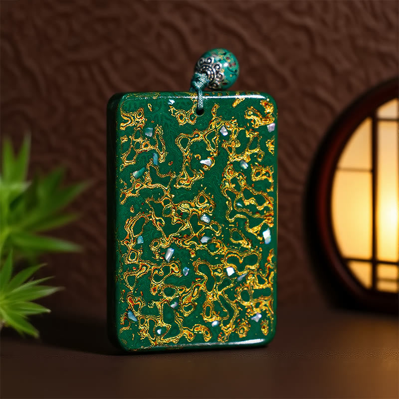 Buddha Stones, handgefertigte Lack- und Sandelholz-Schutzanhänger-Halskette - image 2