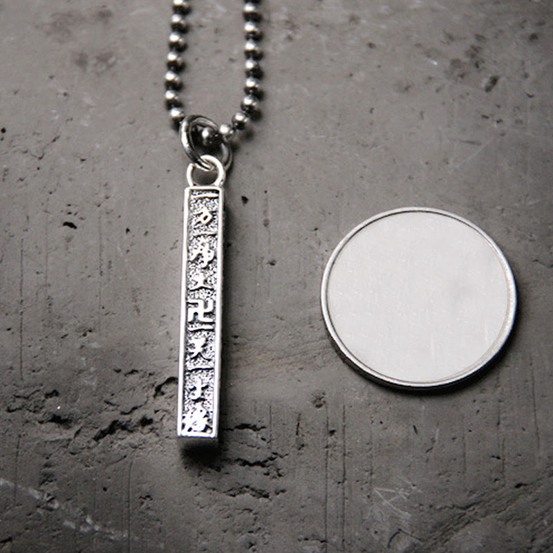 925 Sterling Silber tibetischer Om Mani Padme Hum Buddha Hakenkreuz Symbol Weisheit Halskette Anhänger - image 4