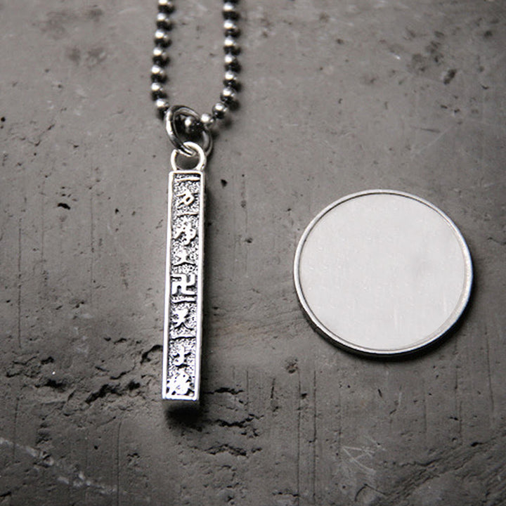 925 Sterling Silber tibetischer Om Mani Padme Hum Buddha Hakenkreuz Symbol Weisheit Halskette Anhänger - image 4