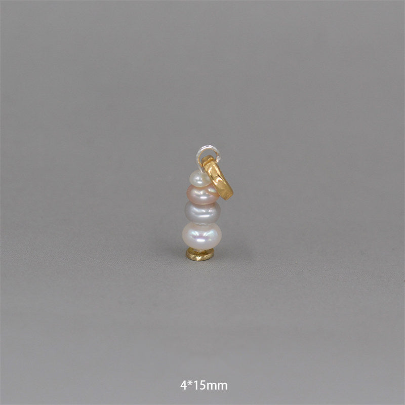 Buddha Stones Zen Cairn Labradorit Verschiedene Kristalle Calm Anhänger Halskette - Perle & 925 Sterling Silber Anhänger 4*15mm - image 30