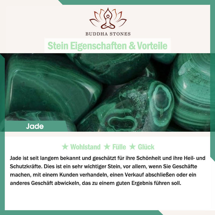 Buddha Stones Natürliche Jade PiXiu Balance Halskette