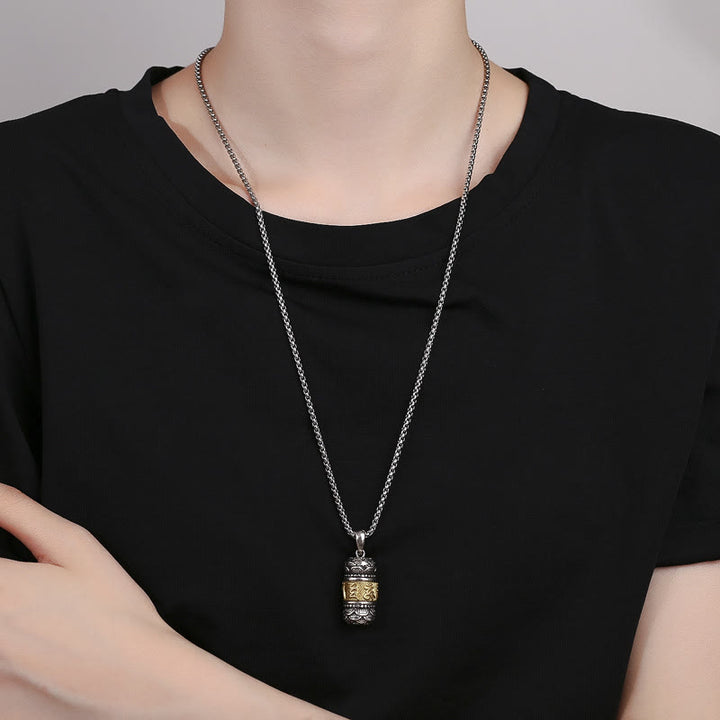 Buddha Stones, Tibet, Om Mani, Padme Hum, geschnitzt, Weisheit, Reinheit, Kette, Lederseil, Halsketten-Anhänger - image 3