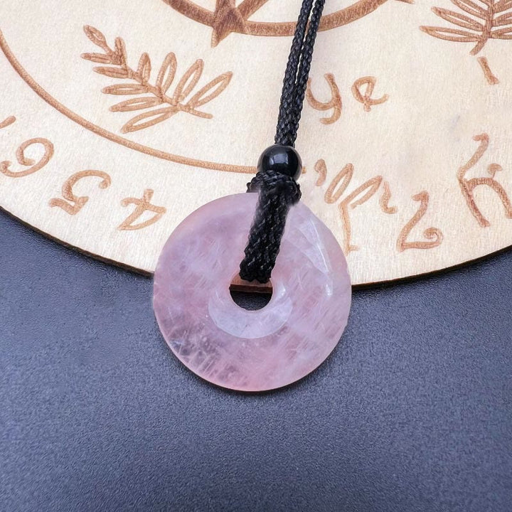 Buddha-Steine, natürliche Glücksmünze, Friedensschnalle, Anhänger, Heilkristall, Edelstein-Halskette